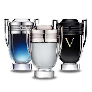 Set of 3 Perfumes: Paco Rabanne INVICTUS LEGEND, INVICTUS, and INVICTUS VICTORY Eau de Parfum – 100ml each